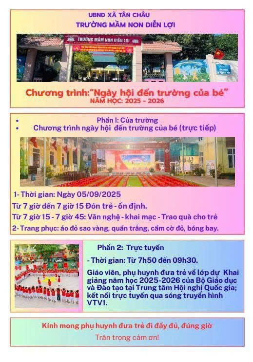 Thông báo khai giảng